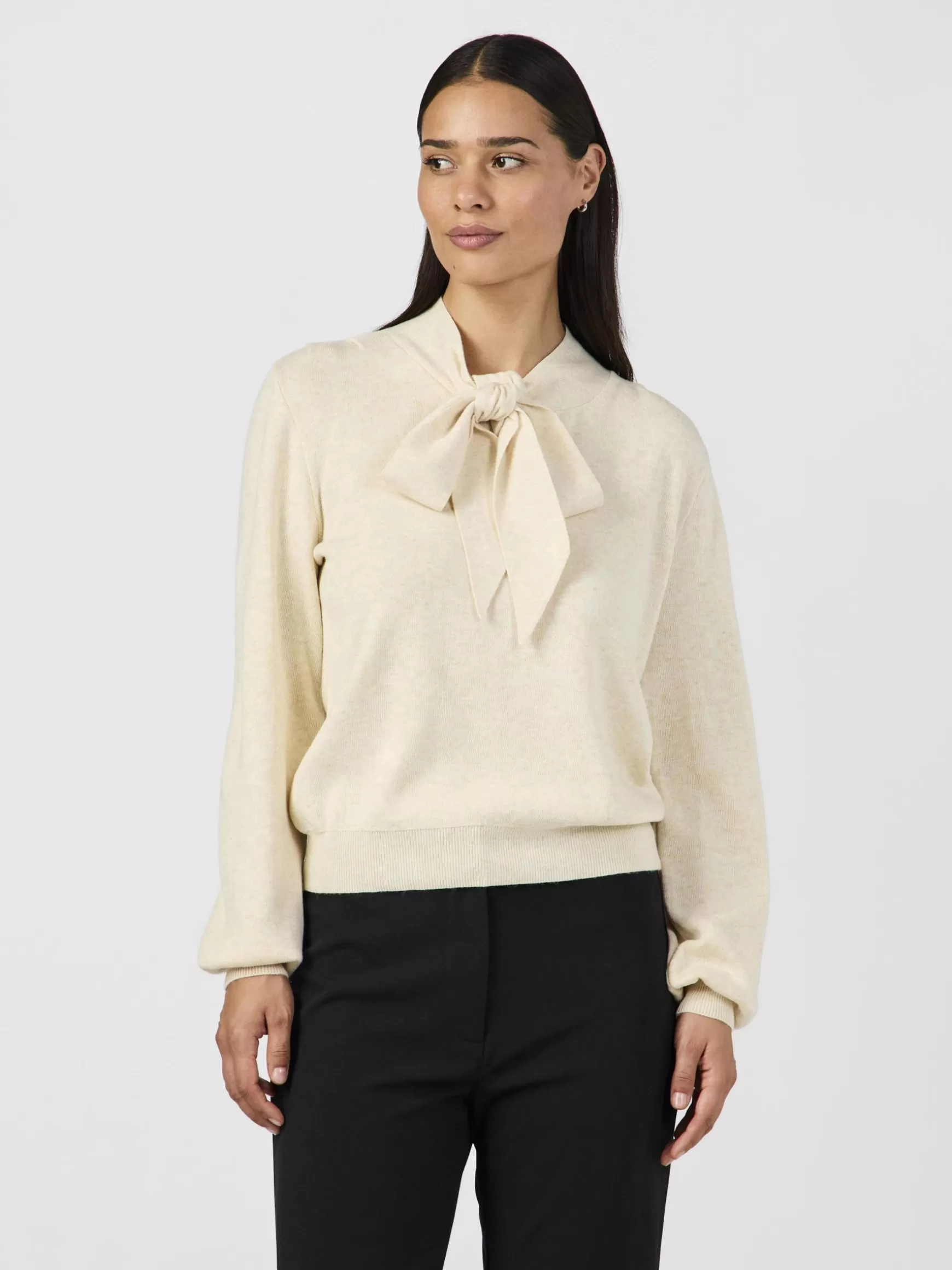 Fashion YAS ASSI STRIKKET PULLOVER Birch