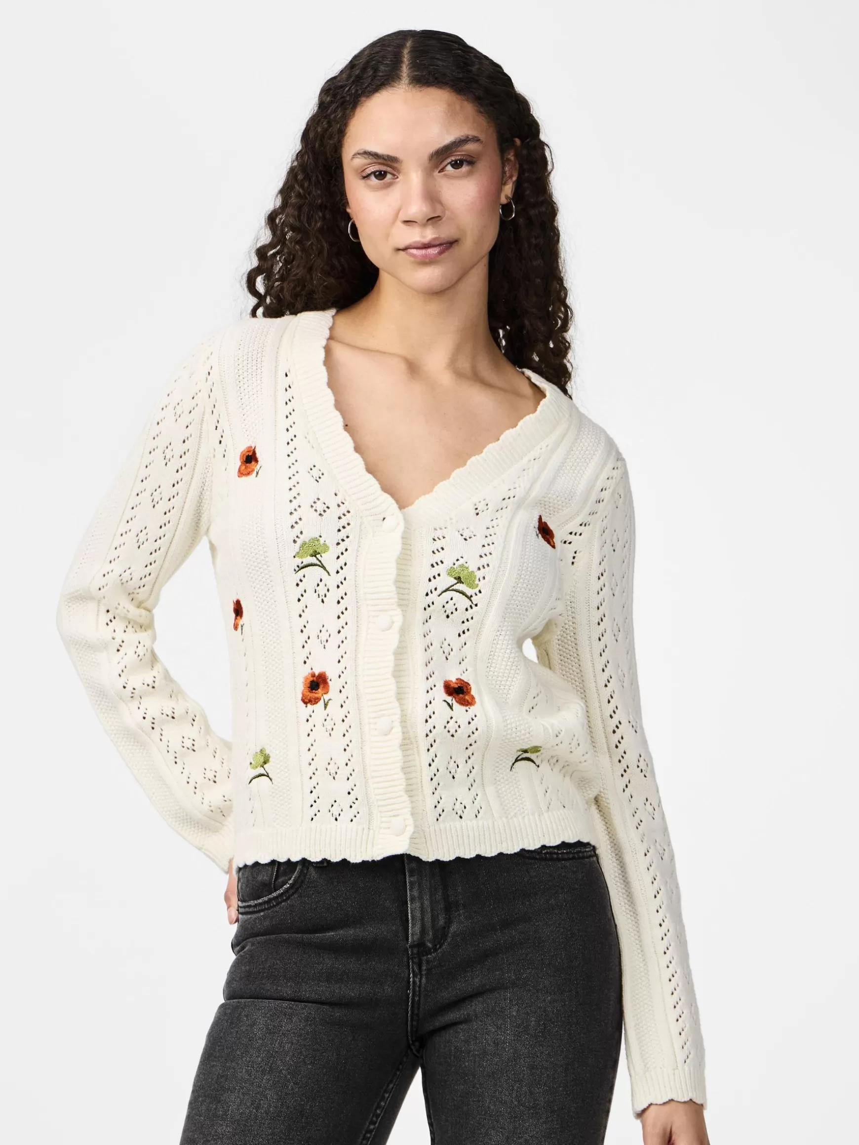 Outlet YAS BENGA STRIKKET CARDIGAN Birch