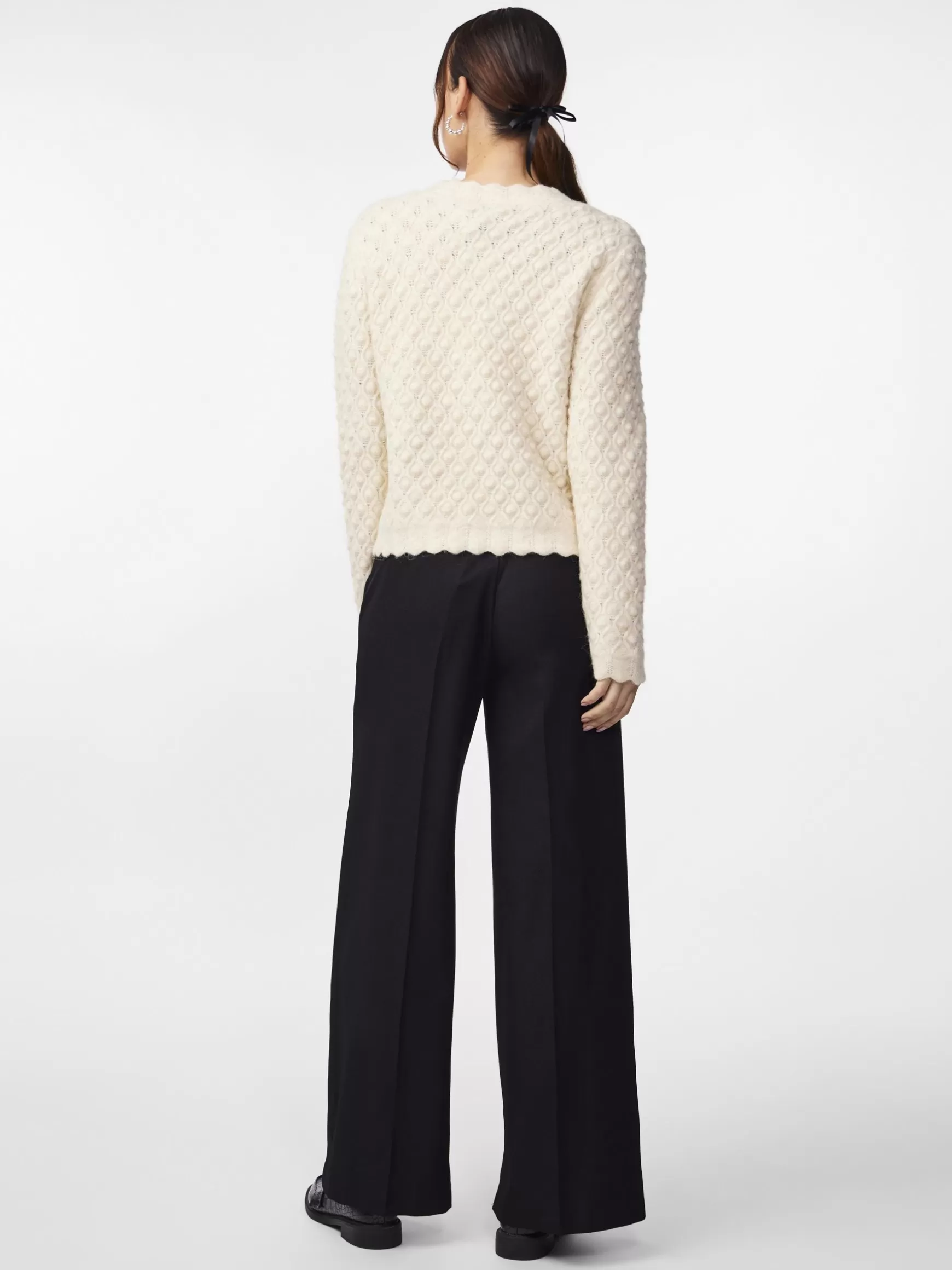 Outlet YAS BUBBLE STRIKKET CARDIGAN Birch