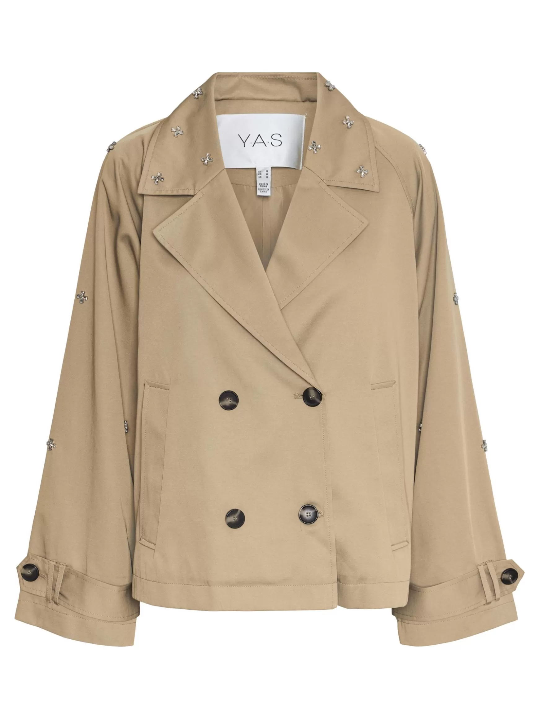 Fashion YAS DIALA TRENCHCOAT CurdsWhey