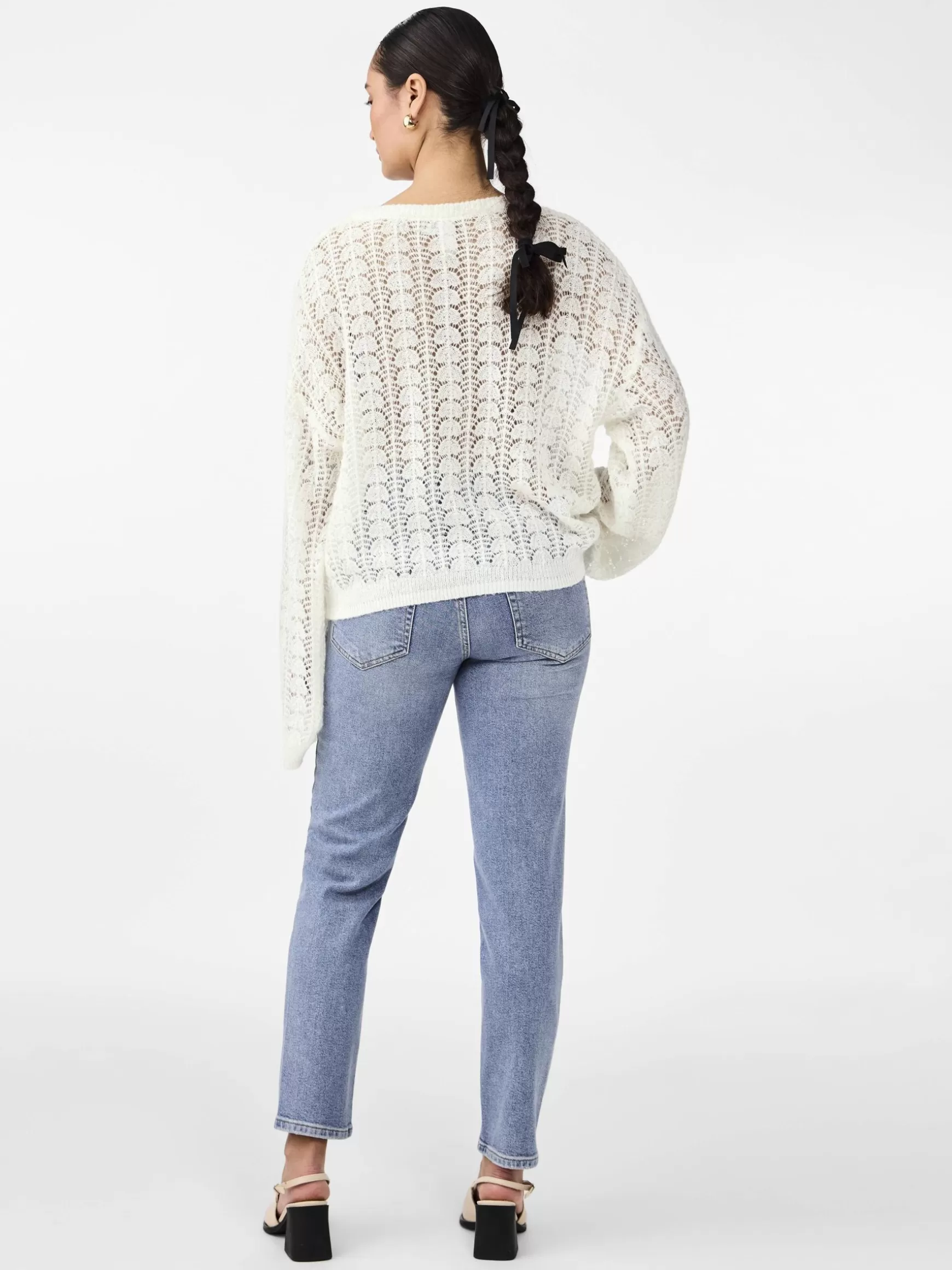 Best YAS ELLO STRIKKET CARDIGAN StarWhite