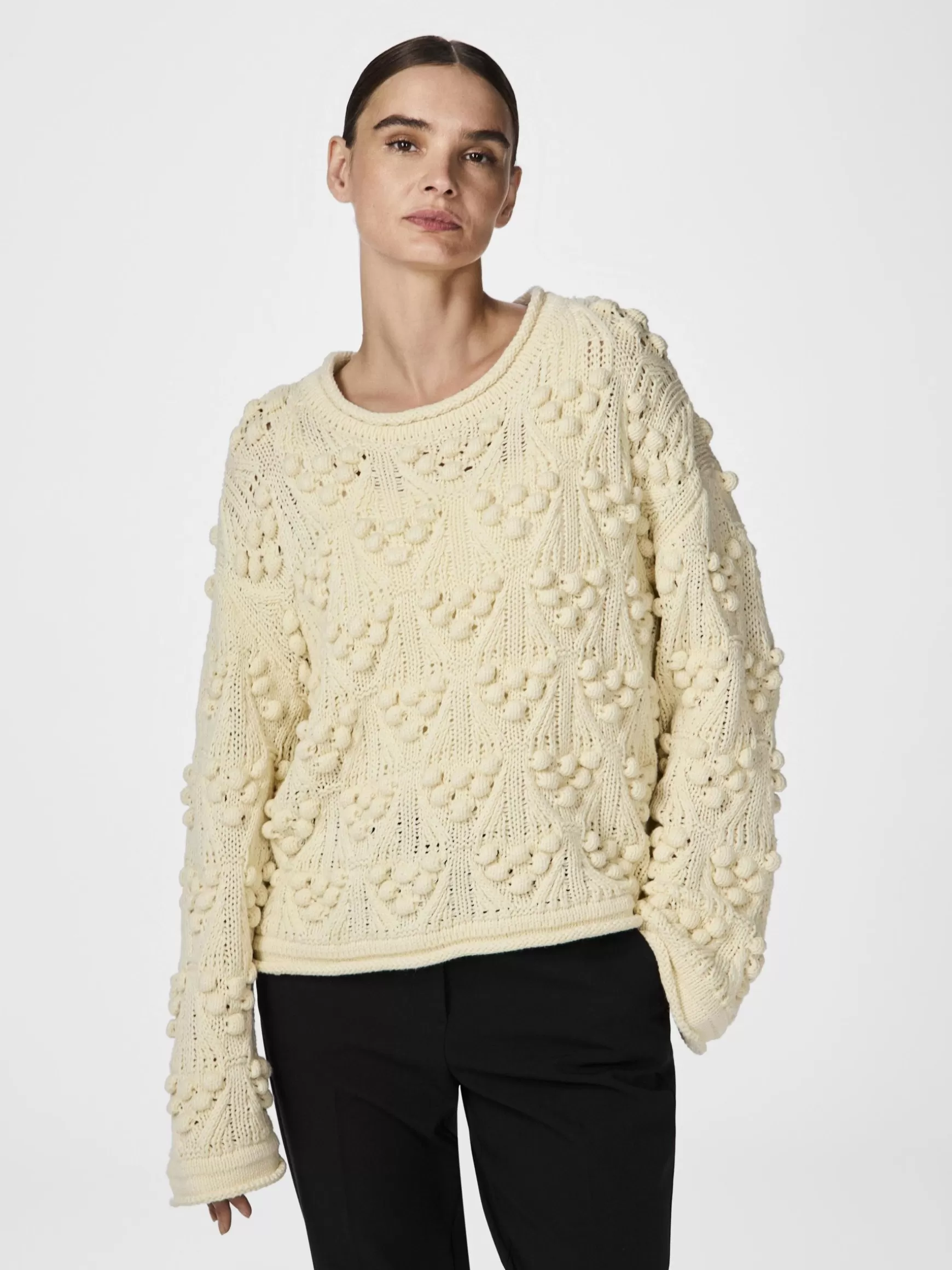 Clearance YAS FIMU STRIKKET PULLOVER Birch