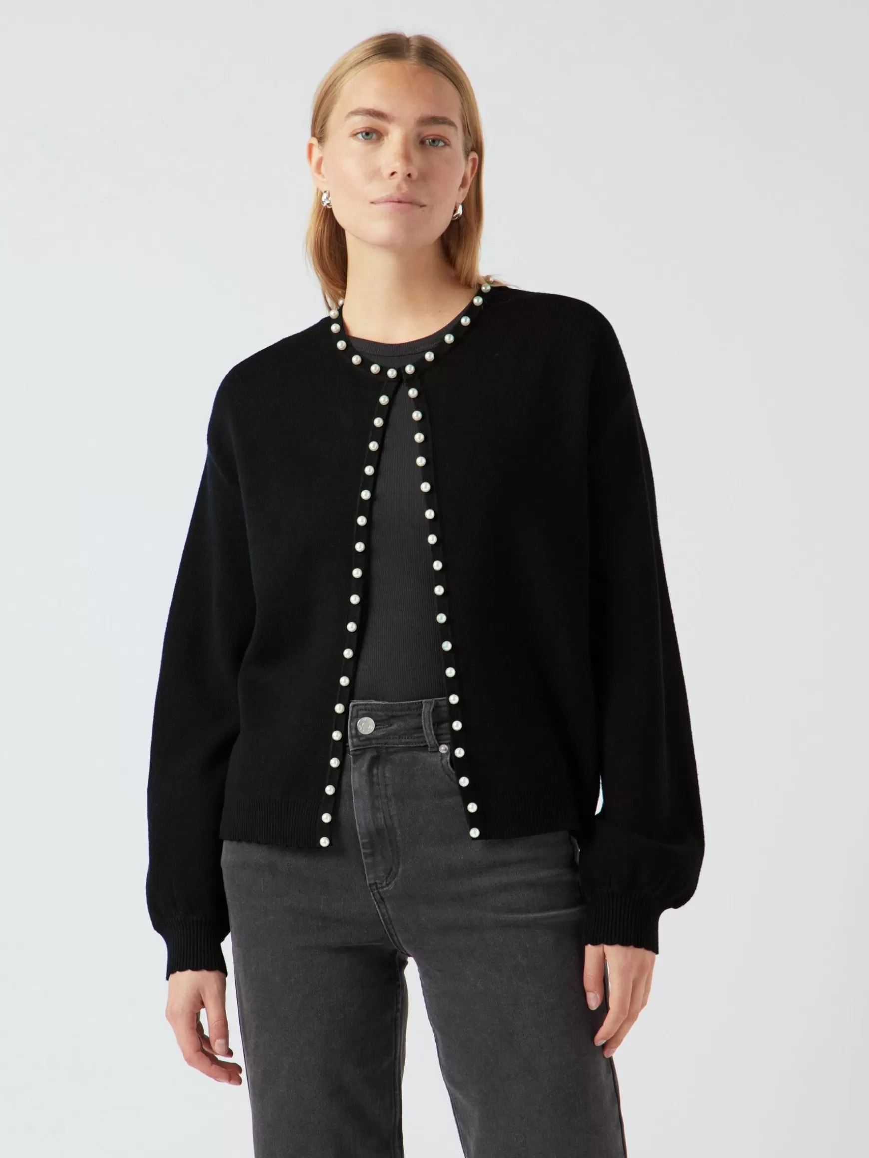 Best YAS FONNY STRIKKET CARDIGAN Black