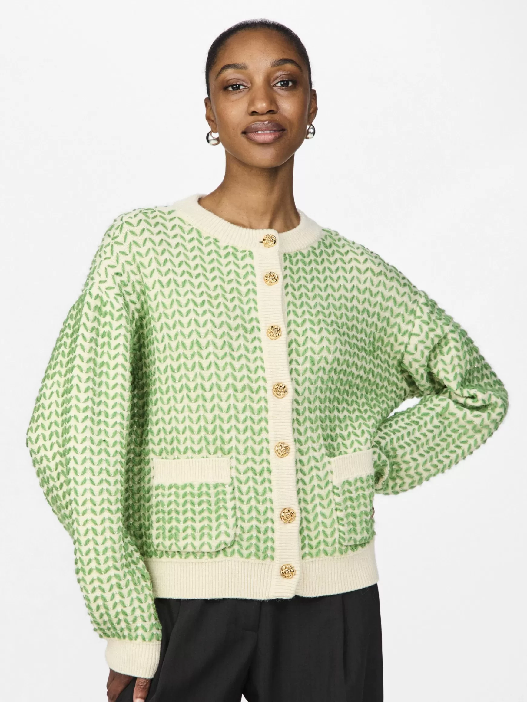 Discount YAS GEA STRIKKET CARDIGAN Birch