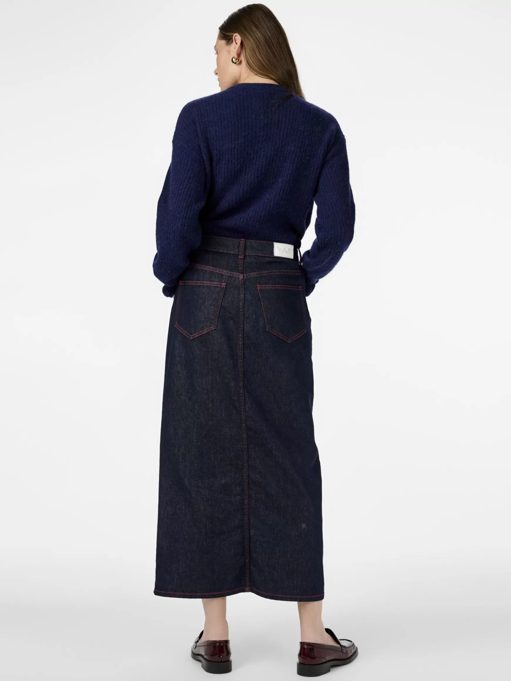 Best Sale YAS INDA DENIMSKJØRT DarkBlueDenim