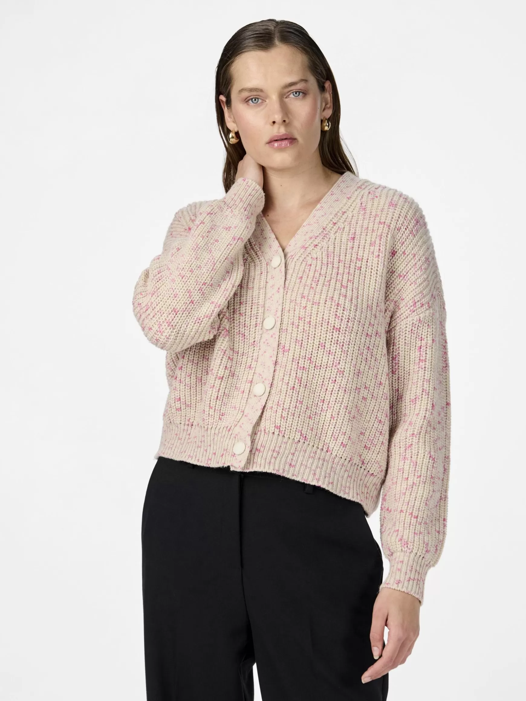 Cheap YAS MELLI STRIKKET CARDIGAN Birch