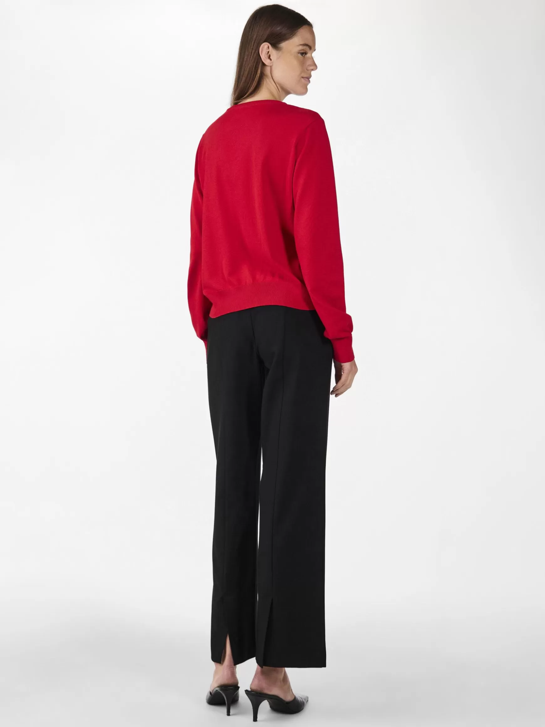 Clearance YAS RADDI STRIKKET CARDIGAN RacingRed