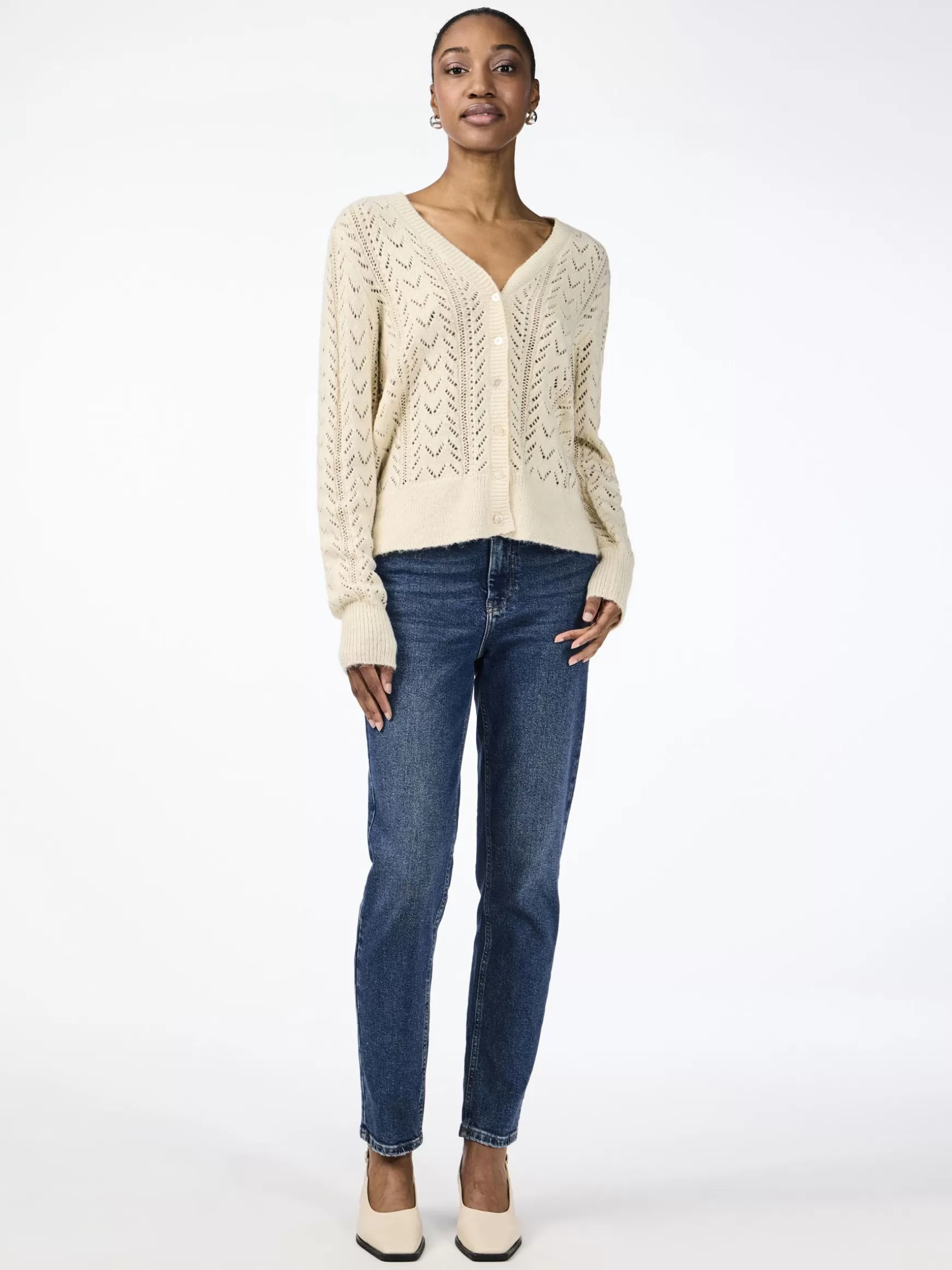 Clearance YAS TELLA STRIKKET CARDIGAN Birch