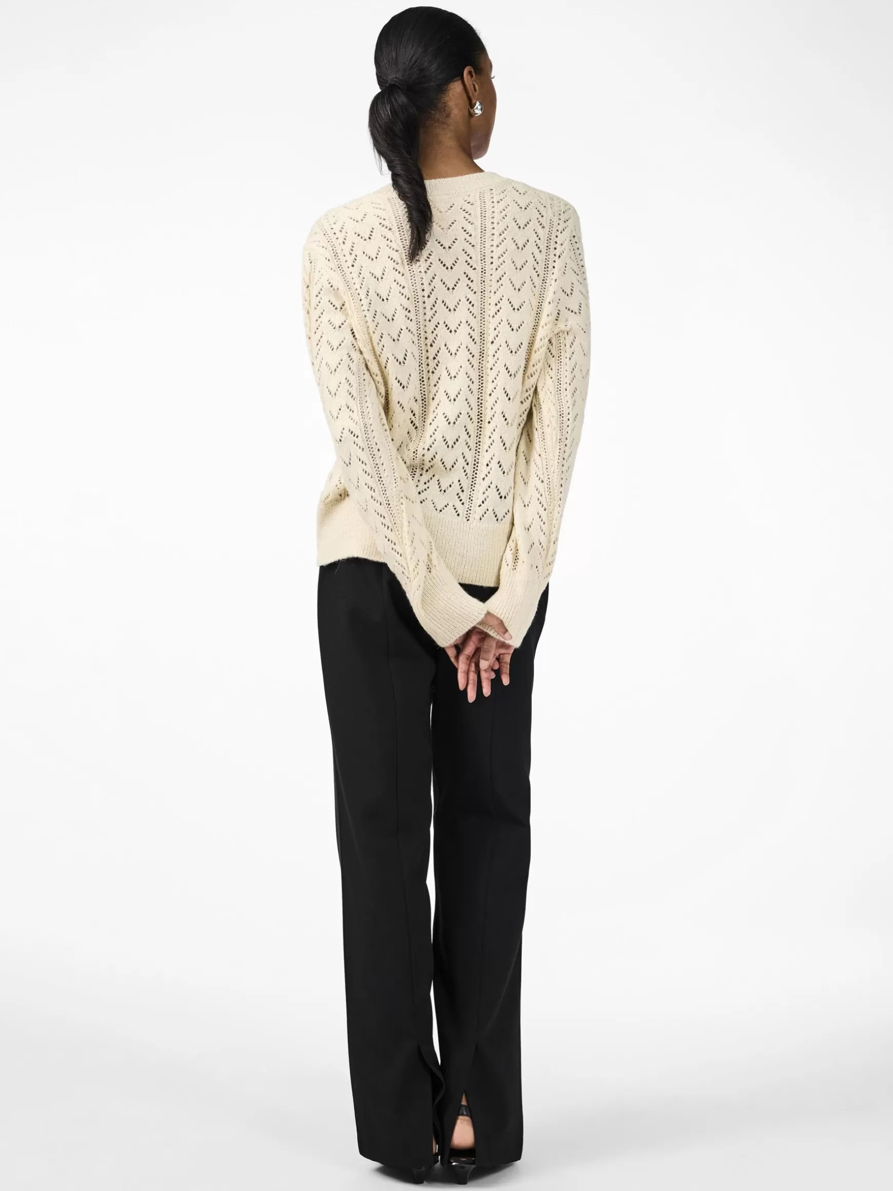 Outlet YAS TELLA STRIKKET PULLOVER Birch