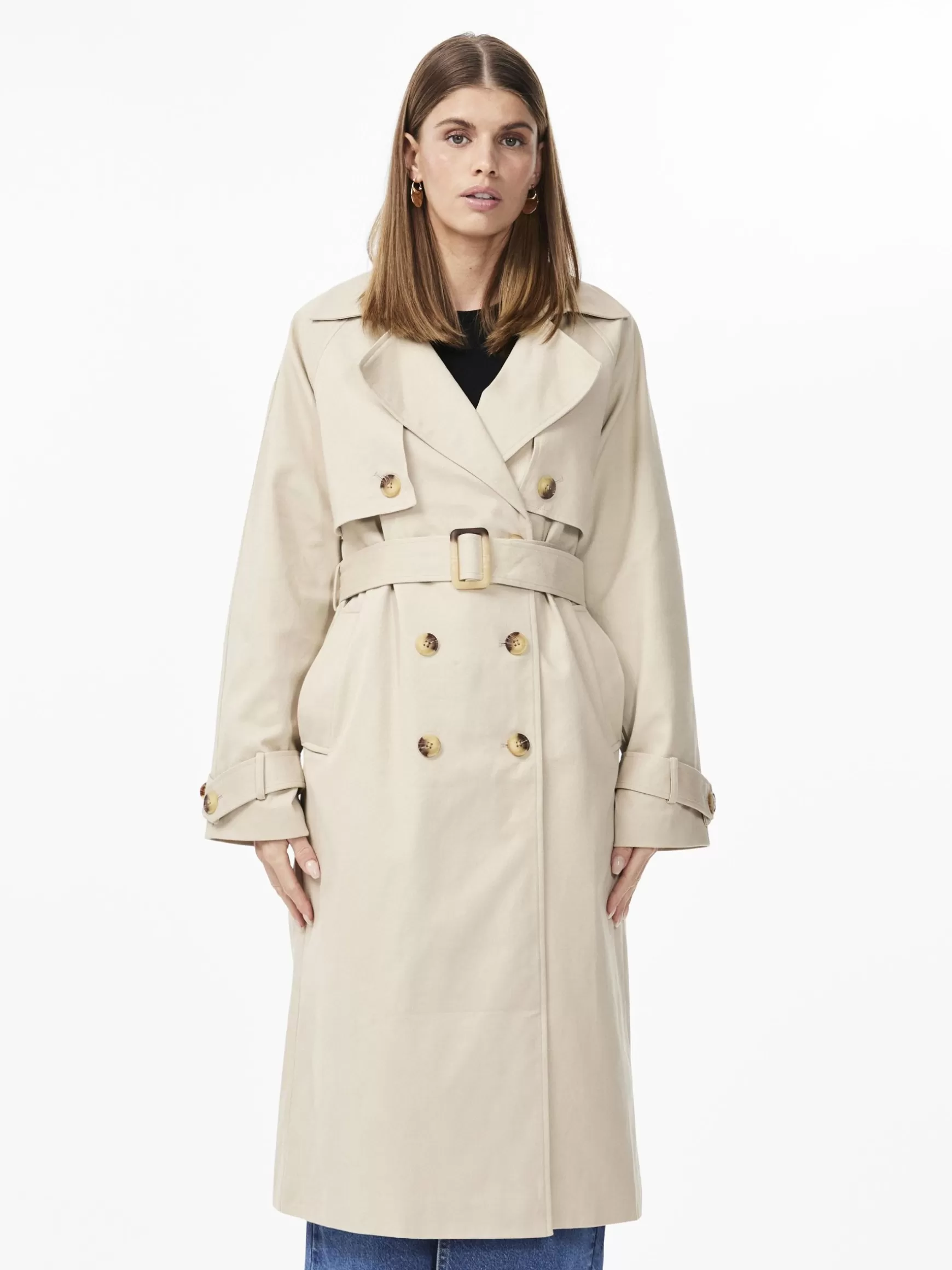 Discount YAS TERONIMO TRENCHCOAT Doeskin