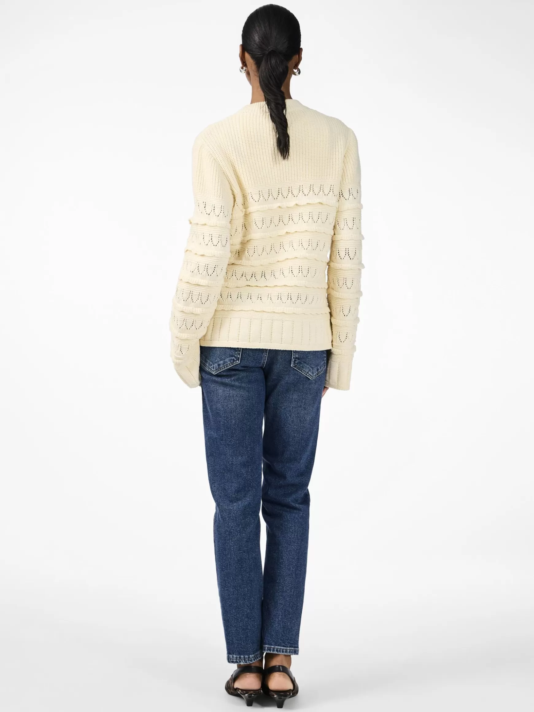 Best Sale YAS TIMU STRIKKET PULLOVER Birch